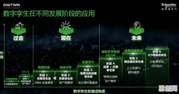 研究表明，工业数字孪生体解决方案与演化策略高度相关，对挑战的应对